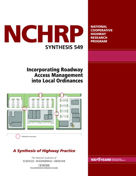 Cover: Incorporating Roadway Access Management into Local Ordinances