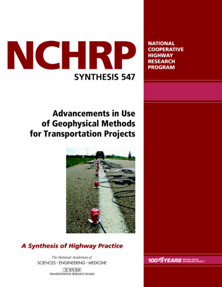 Cover: Advancements in Use of Geophysical Methods for Transportation Projects