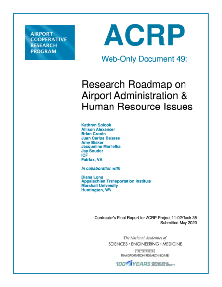 Cover: Research Roadmap on Airport Administration & Human Resource Issues