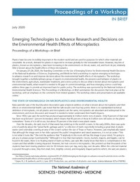Emerging Technologies to Advance Research and Decisions on the Environmental Health Effects of Microplastics: Proceedings of a Workshop–in Brief