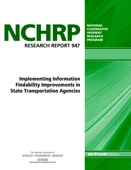 Implementing Information Findability Improvements in State Transportation Agencies