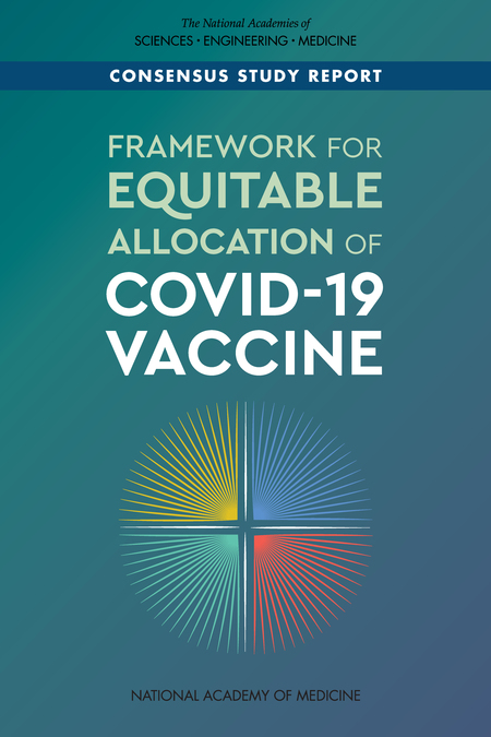 Cover: Framework for Equitable Allocation of COVID-19 Vaccine