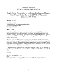 Rapid Expert Consultation on Understanding Causes of Health Care Worker Deaths Due to the COVID-19 Pandemic (December 10, 2020)