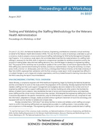 Testing and Validating the Staffing Methodology for the Veterans Health Administration: Proceedings of a Workshop–in Brief