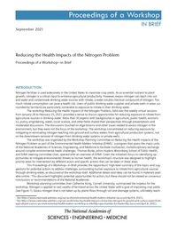 Reducing the Health Impacts of the Nitrogen Problem: Proceedings of a Workshop–in Brief