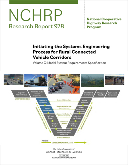 Cover: Initiating the Systems Engineering Process for Rural Connected Vehicle Corridors, Volume 3: Model System Requirements Specification