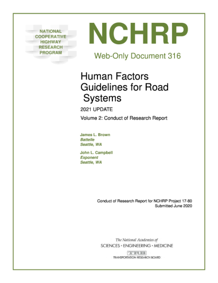 Human Factors Guidelines for Road Systems 2021 Update, Volume 2: Conduct of Research Report