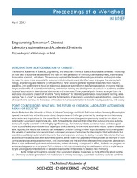 Empowering Tomorrow's Chemist: Laboratory Automation and Accelerated Synthesis: Proceedings of a Workshop–in Brief