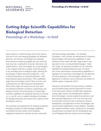 Cutting-Edge Scientific Capabilities for Biological Detection: Proceedings of a Workshop–in Brief