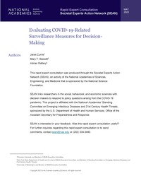 Cover Image:Evaluating COVID-19-Related Surveillance Measures for Decision-Making