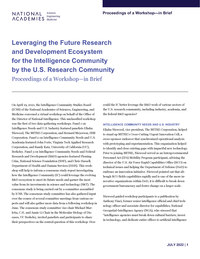 Cover Image:Leveraging the Future Research and Development Ecosystem for the Intelligence Community by the U.S. Research Community