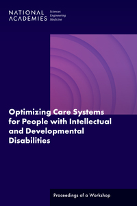 Cover Image:Optimizing Care Systems for People with Intellectual and Developmental Disabilities