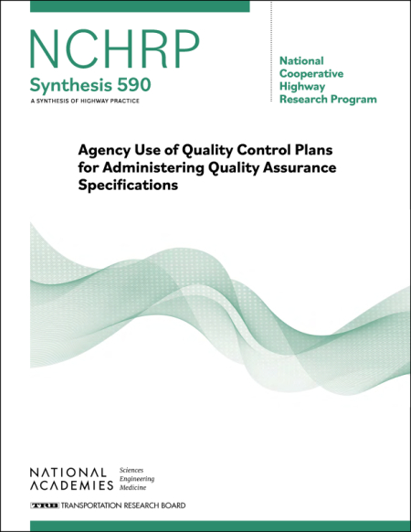 Agency Use of Quality Control Plans for Administering Quality Assurance Specifications