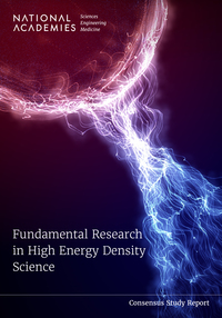 Cover Image:Fundamental Research in High Energy Density Science