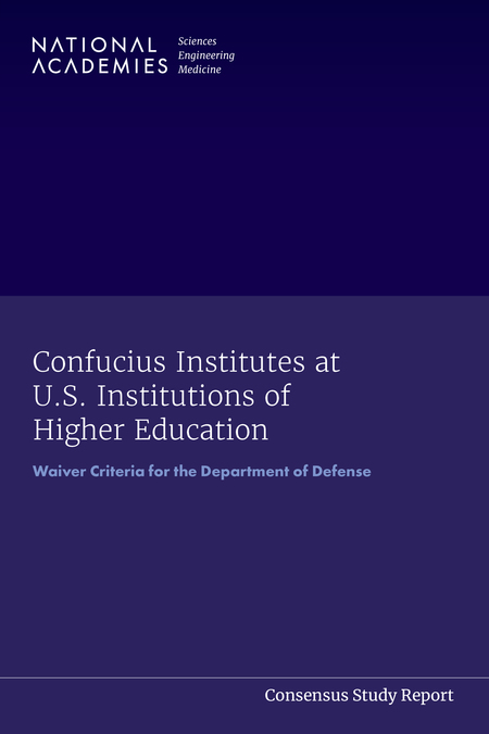 Confucius Institutes at U.S. Institutions of Higher Education: Waiver Criteria for the Department of Defense