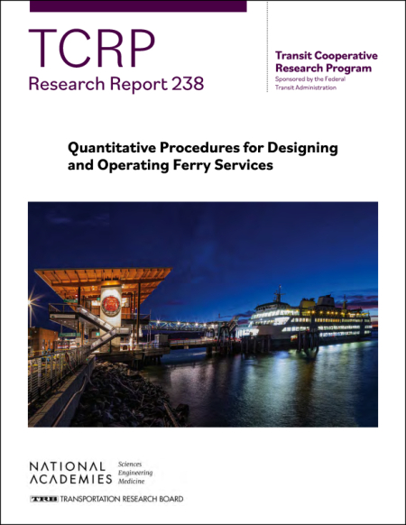 Quantitative Procedures for Designing and Operating Ferry Services