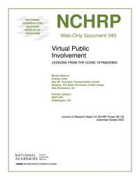 Virtual Public Involvement: Lessons from the COVID-19 Pandemic