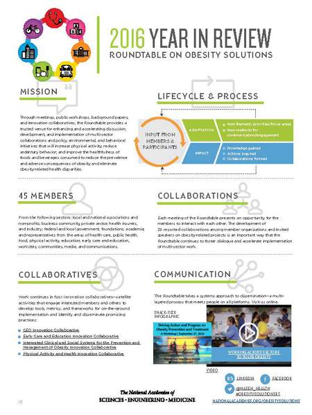 2016 Year in Review: Roundtable on Obesity Solutions
