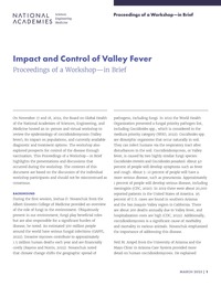 Impact and Control of Valley Fever: Proceedings of a Workshop–in Brief
