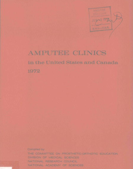 Amputee clinics in the United States and Canada: 1972