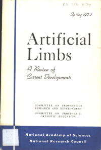Cover Image: Artificial limbs. A review of current developments