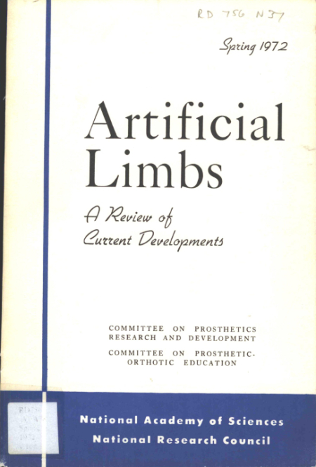 Artificial limbs. A review of current developments: Spring 1972