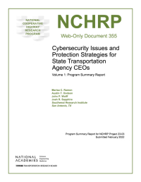 Cybersecurity Issues and Protection Strategies for State Transportation Agency CEOs, Volume 1: Project Summary Report