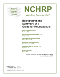 Background and Summary of a Guide for Roundabouts