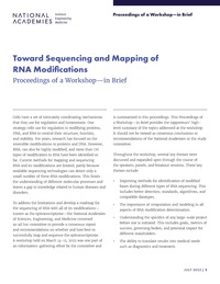 Toward Sequencing and Mapping of RNA Modifications: Proceedings of a Workshop–in Brief