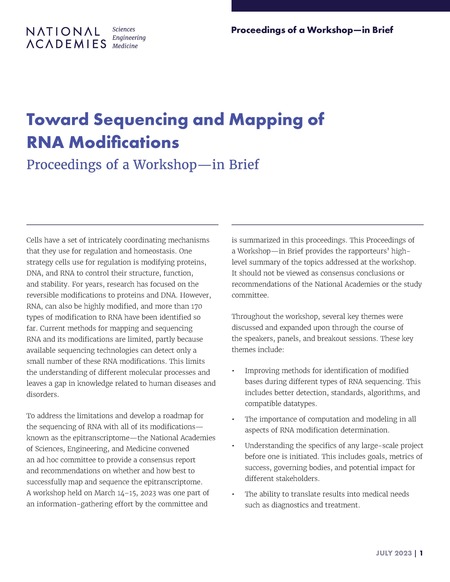 Disease Diagnosis Based on Nucleic Acid Modifications