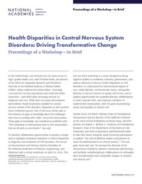 Health Disparities in Central Nervous System Disorders: Driving Transformative Change: Proceedings of a Workshop–in Brief