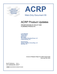 ACRP Product Update: Prioritization of Policy and Planning Products