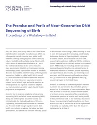 The Promise and Perils of Next-Generation DNA Sequencing at Birth: Proceedings of a Workshop–in Brief