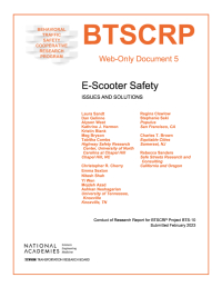 Cover Image: E-Scooter Safety: Issues and Solutions