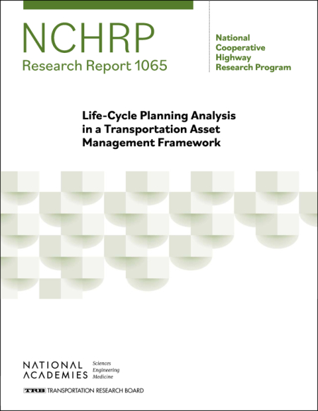 Life-Cycle Planning Analysis in a Transportation Asset Management Framework