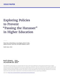 Exploring Policies to Prevent Passing the Harasser in Higher Education