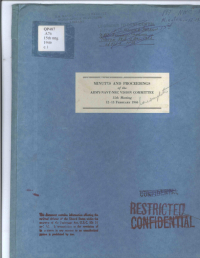 Cover Image: Minutes and proceedings of the fifteenth meeting of the Army-Navy-NRC Vision Committee