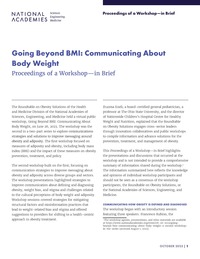 Going Beyond BMI: Communicating About Body Weight: Proceedings of a Workshop–in Brief