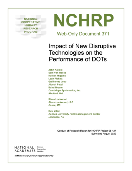 Impact of New Disruptive Technologies on the Performance of DOTs