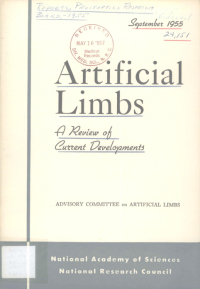 Cover Image: Artificial limbs. A review of current developments