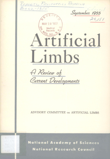 Artificial limbs. A review of current developments: September 1955