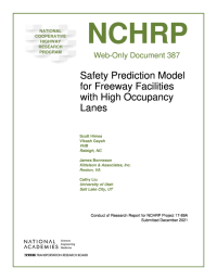 Safety Prediction Model for Freeway Facilities with High Occupancy Lanes