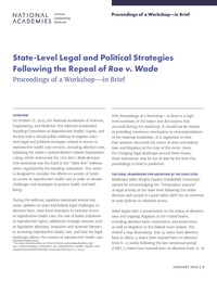 State-Level Legal and Political Strategies Following the Repeal of Roe v. Wade: Proceedings of a Workshop–in Brief