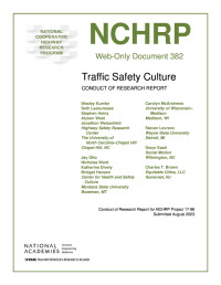 Traffic Safety Culture: Conduct of Research Report