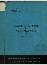Cover Image: Geography of Food Supply in Central Minas Gerais