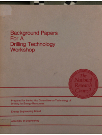 Cover Image: Background Papers for a Drilling Technology Workshop