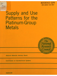 Cover Image: Supply and Use Patterns for the Platinum-Group Metals