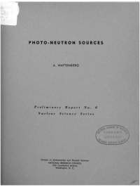 Cover Image: Photo-Neutron Sources