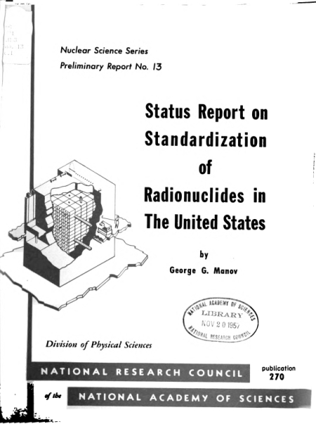Status Report on Standardization of Radionuclides in the United States