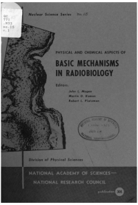 Cover Image: Basic Mechanisms in Radiobiology II. Physical and Chemical Aspects. Proceedings of an Informal Conference Held at Highland Park, Illinois, May 7-9, 1953